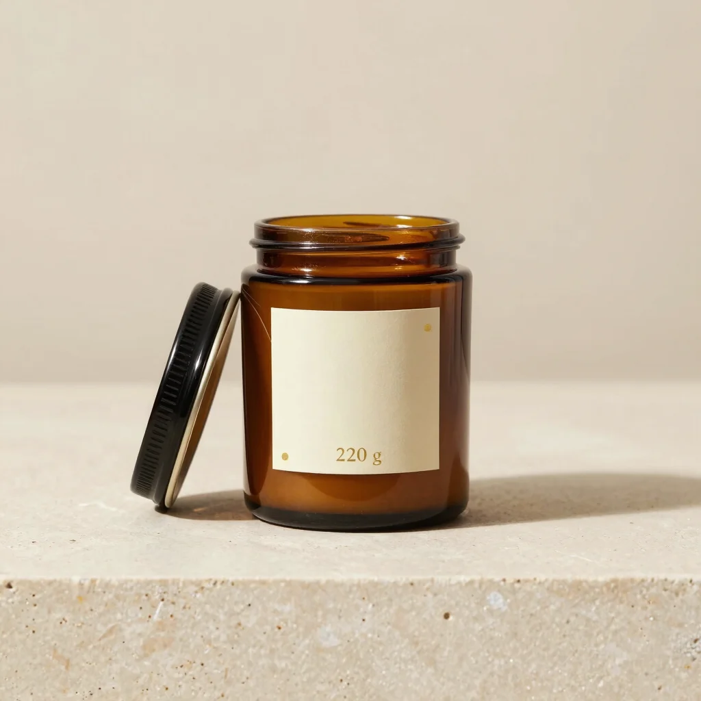 Amber Resin Candle
